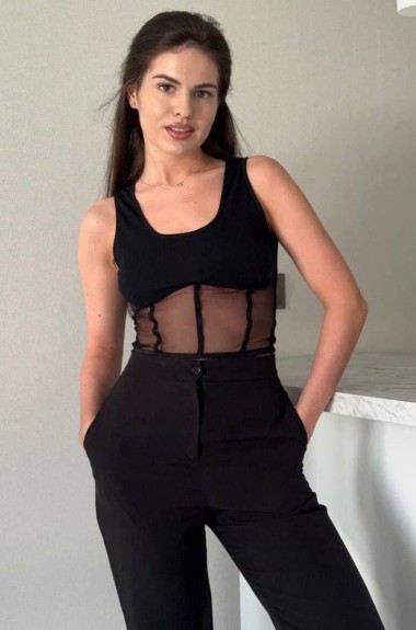 Стильный топ сетка MIK-1483A180