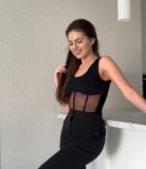 Стильный топ сетка MIK-1483A180