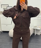 Вельветовый костюм двойка XOF-7012A490