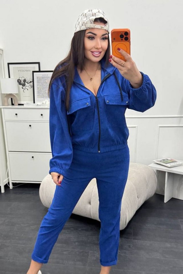 Вельветовый костюм двойка XOF-7012A490