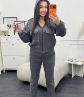 Вельветовый костюм двойка XOF-7012A490