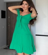 Платье с бантом на груди MIK-6215A349