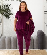 Изысканный велюровый костюм-тройка RIL-0505A19