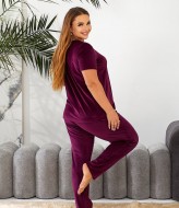 Изысканный велюровый костюм-тройка RIL-0505A19