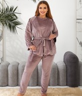 Изысканный велюровый костюм-тройка RIL-0505A19