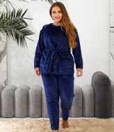 Изысканный велюровый костюм-тройка RIL-0505A19