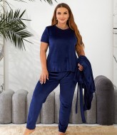 Изысканный велюровый костюм-тройка RIL-0505A19