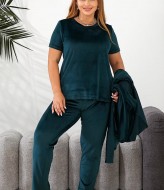 Изысканный велюровый костюм-тройка RIL-0505A19