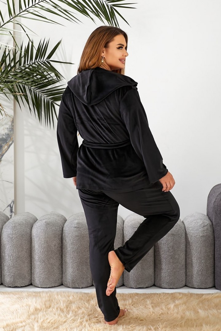 Изысканный велюровый костюм-тройка RIL-0505A19