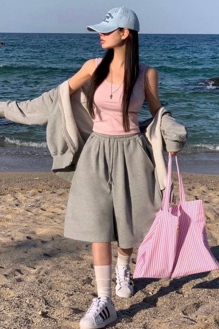 Свободные шорты оversize DMP-A7147A280