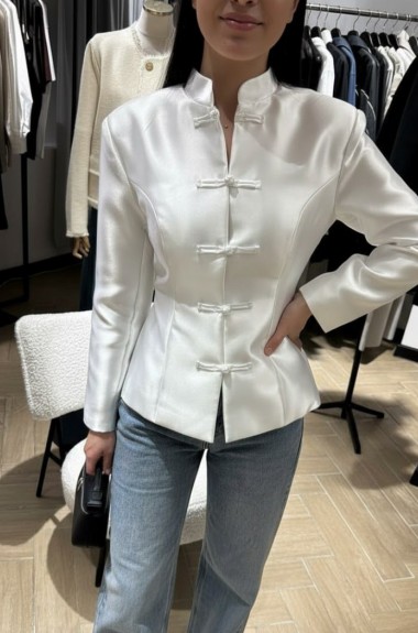 Приталенный жакет со стойкой LUC-1222A419