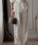 Брючный льняной костюм LOU-1541A1100