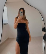 Женское платье-бандо LK-294A350