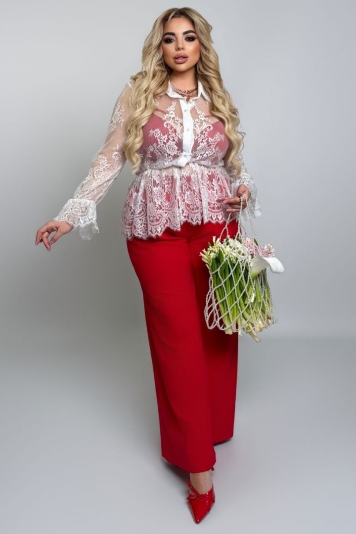 Кружевная блузка ET-823A600