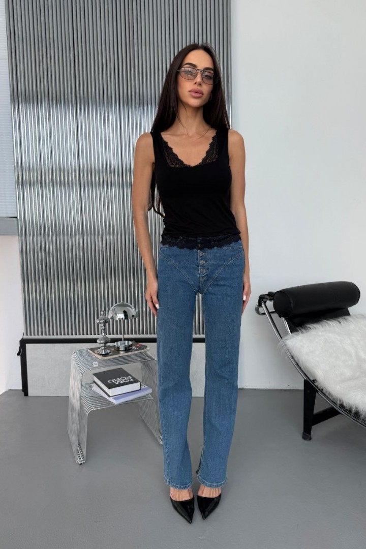 Майка с кружевом JAV-828A380