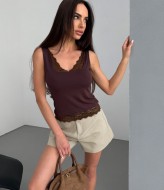 Майка с кружевом JAV-828A380