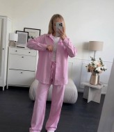 Льняной костюм рубашка и брюки KG-916A700