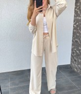 Льняной костюм рубашка и брюки KG-916A700