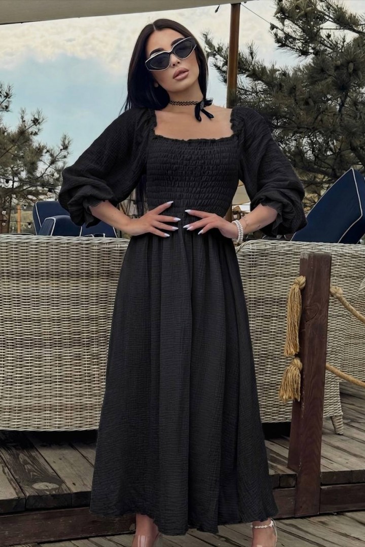 Однотонное платье VM-10516A550