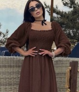 Однотонное платье VM-10516A550