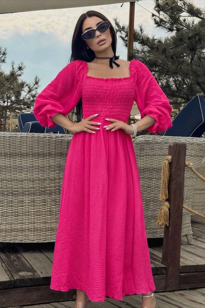 Однотонное платье VM-10516A550