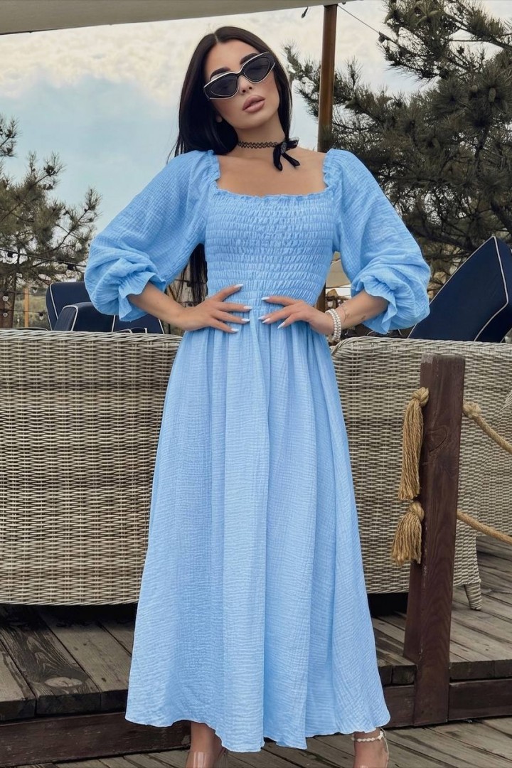 Однотонное платье VM-10516A550