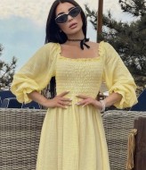 Однотонное платье VM-10516A550