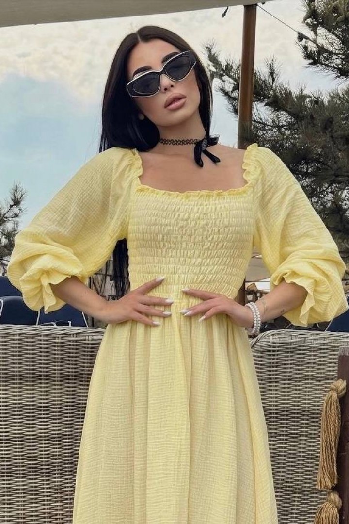 Однотонное платье VM-10516A550