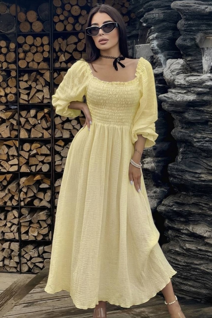 Однотонное платье VM-10516A550