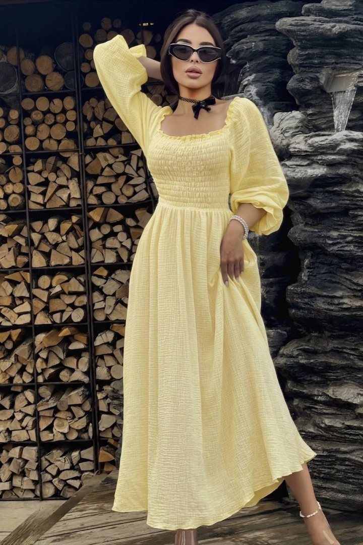 Однотонное платье VM-10516A550