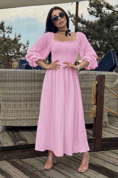 Однотонное платье VM-10516A550