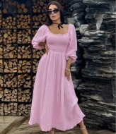 Однотонное платье VM-10516A550