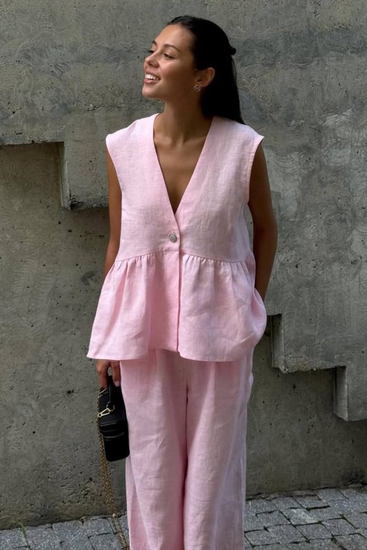 Летний свободный костюм двойка JOM-8020A790