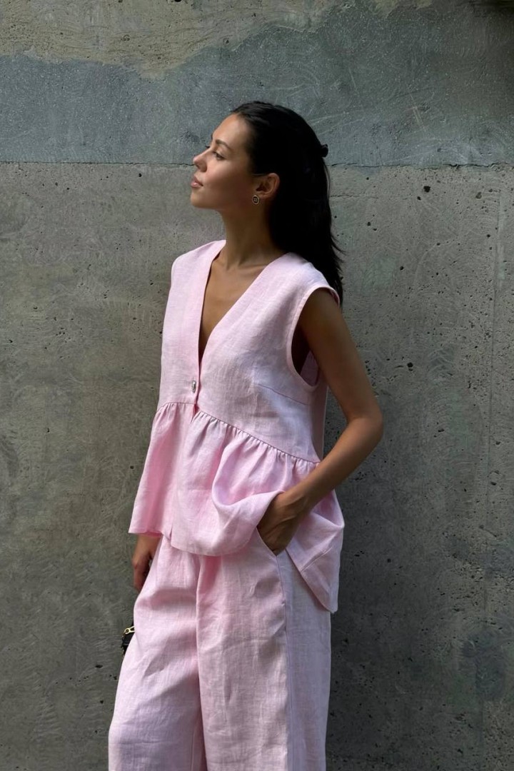 Летний свободный костюм двойка JOM-8020A790