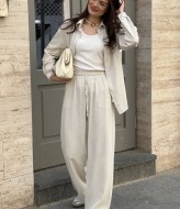 Льняной костюм рубашка и брюки KG-916A700