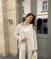 Льняной костюм рубашка и брюки KG-916A700