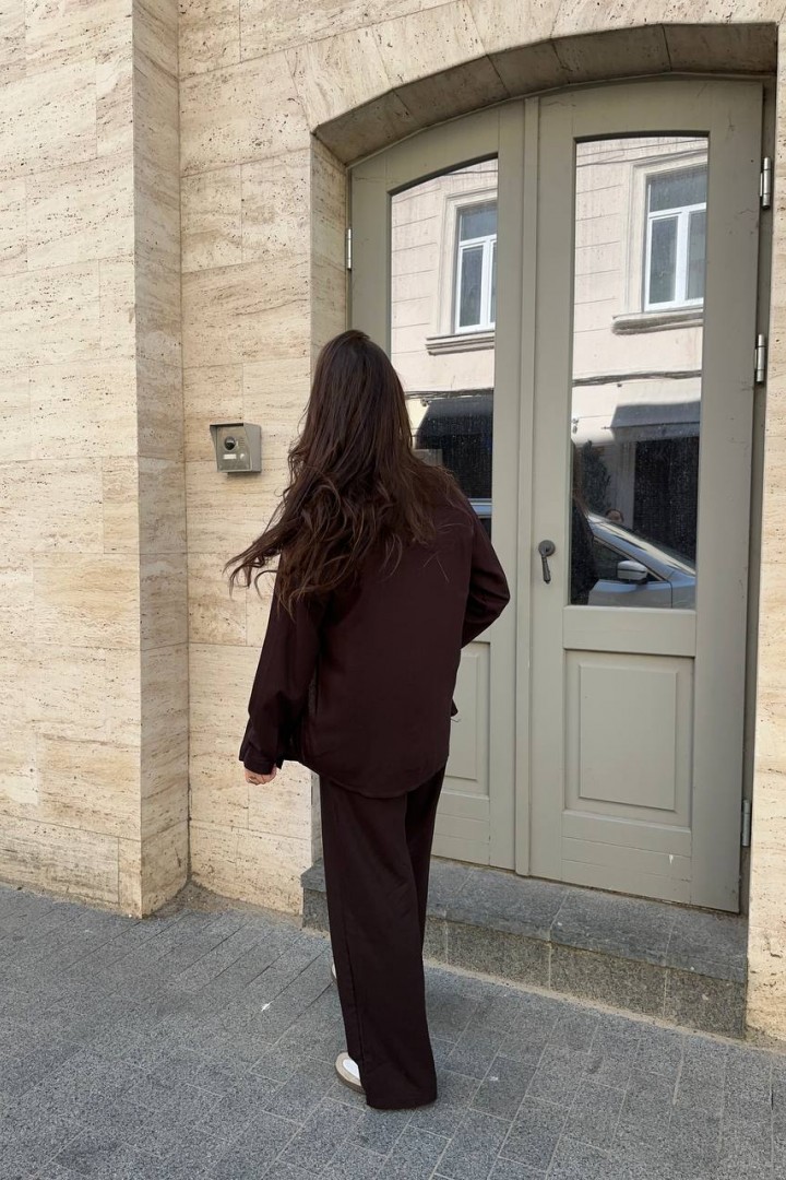 Льняной костюм рубашка и брюки KG-916A700