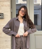 Льняной костюм рубашка и брюки KG-916A700