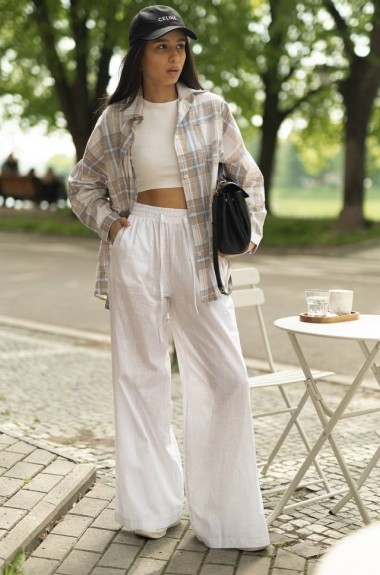 Льняные штаны ATE-042A490