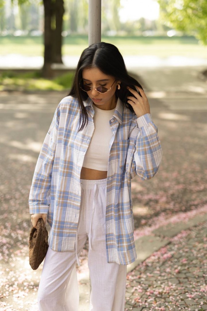 Рубашка в клетку ATE-067A600