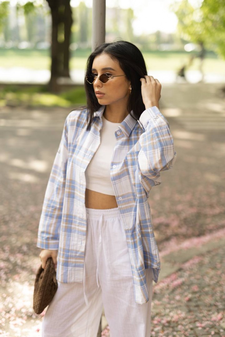 Рубашка в клетку ATE-067A600