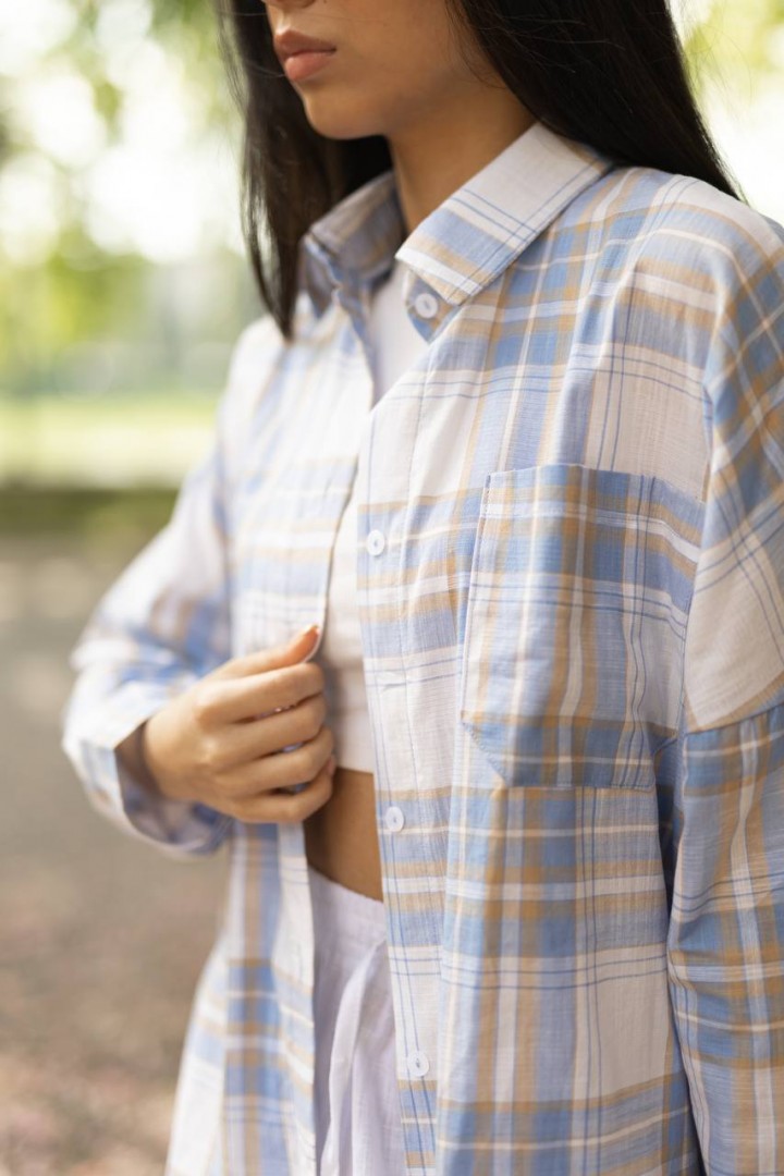 Рубашка в клетку ATE-067A600