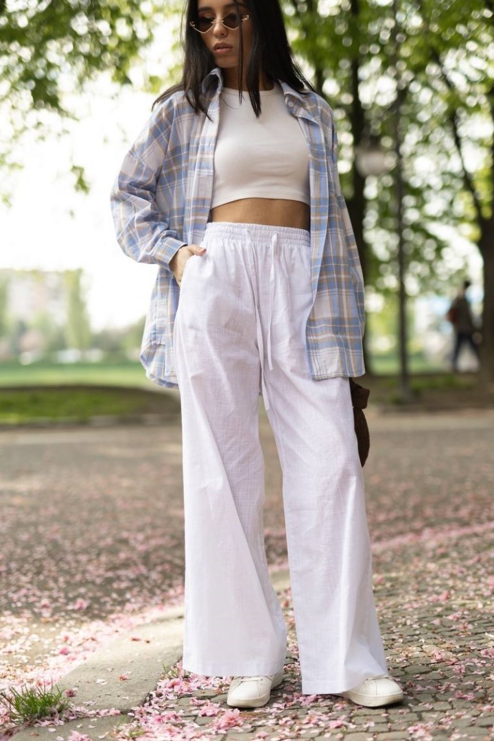 Льняные штаны ATE-042A490