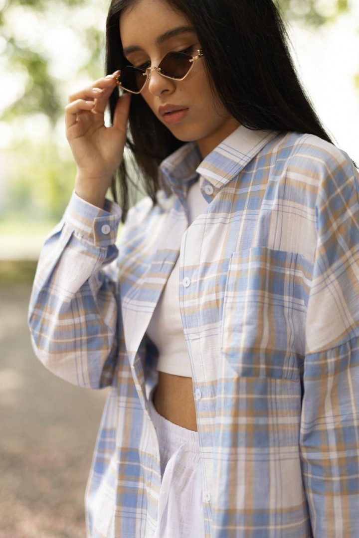 Рубашка в клетку ATE-067A600