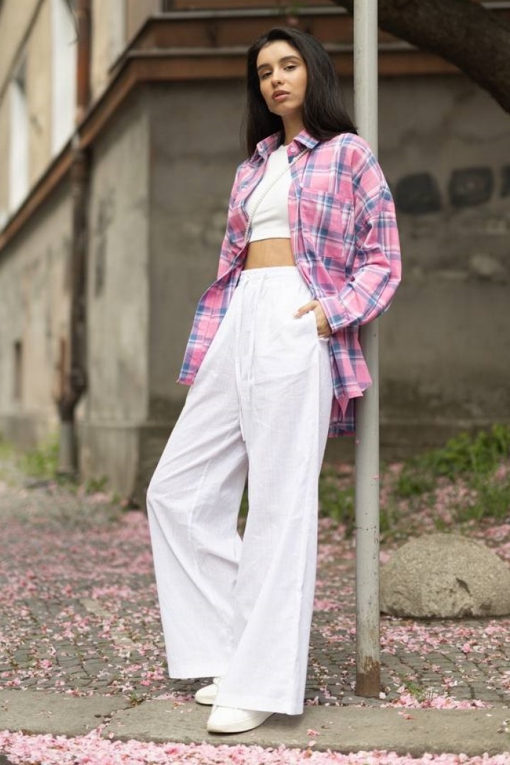 Льняные штаны ATE-042A490