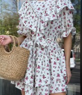 Воздушное платье с воланами AKS-179A550