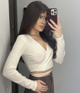 Топ на запах с завязками на талии MIK-1382A210