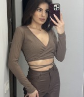 Топ на запах с завязками на талии MIK-1382A210