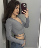 Топ на запах с завязками на талии MIK-1382A210