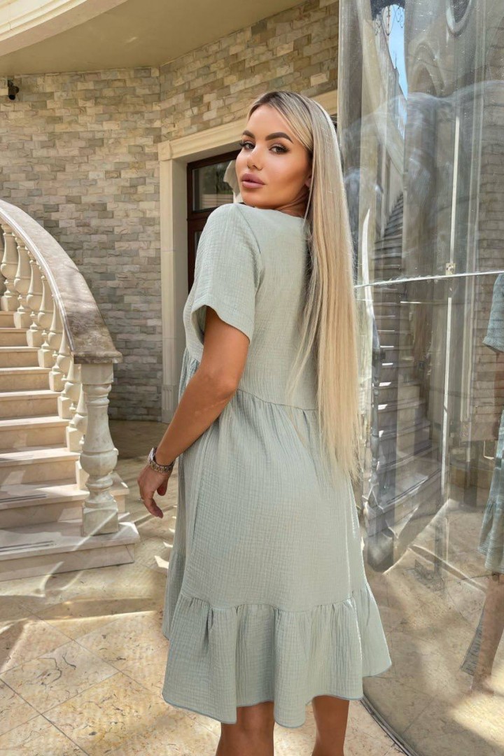 Нежное платье с воланом IND-3002A450